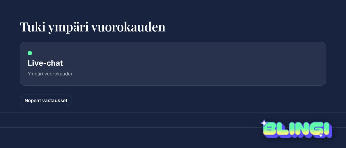 Live-chat tukea hyödynnä